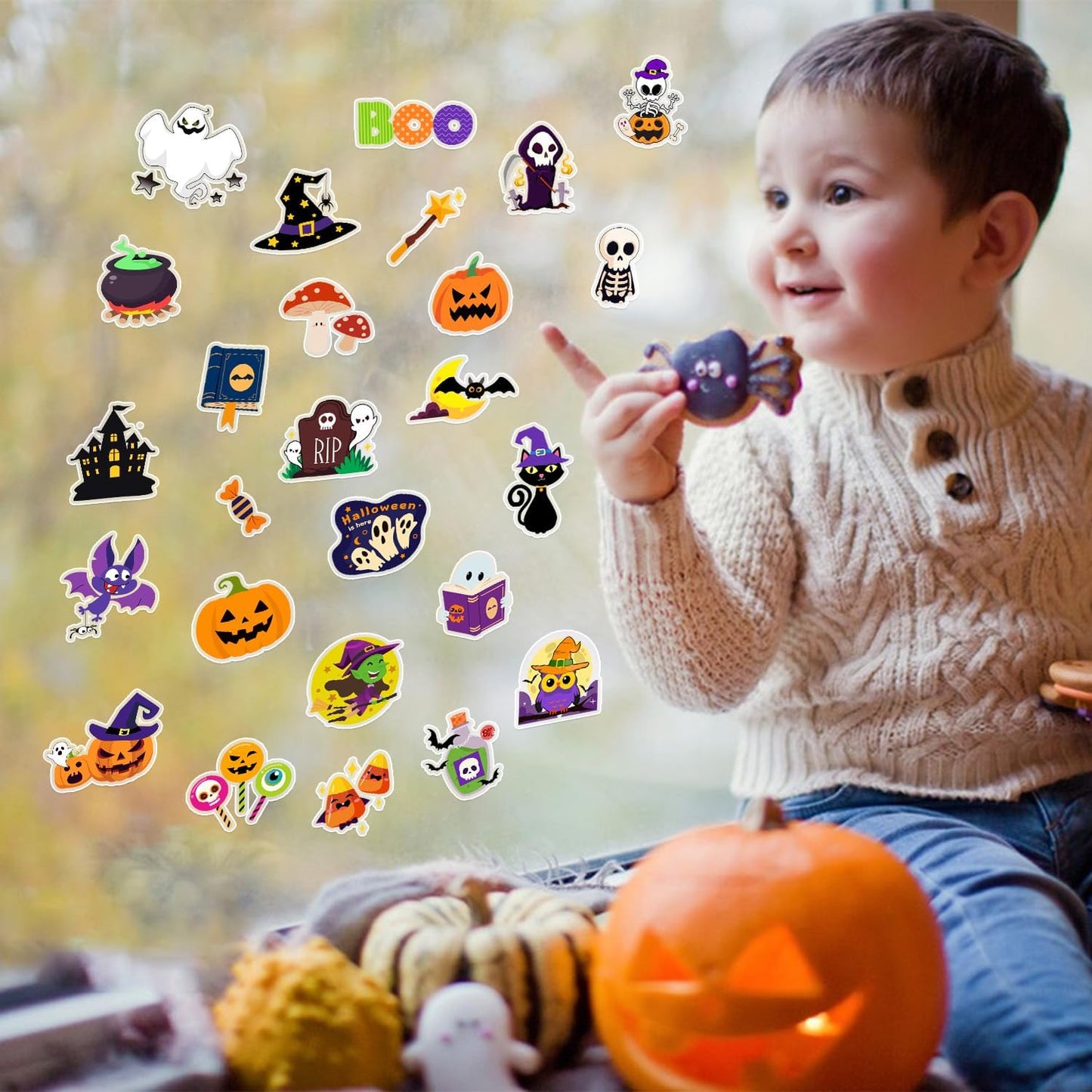 Window Clings Stickers for Kids Window Gel Clings Decals Thick Gel Clings Toddlers and Adults Classroom Home Nursery Airplane Birthday Party Supplies