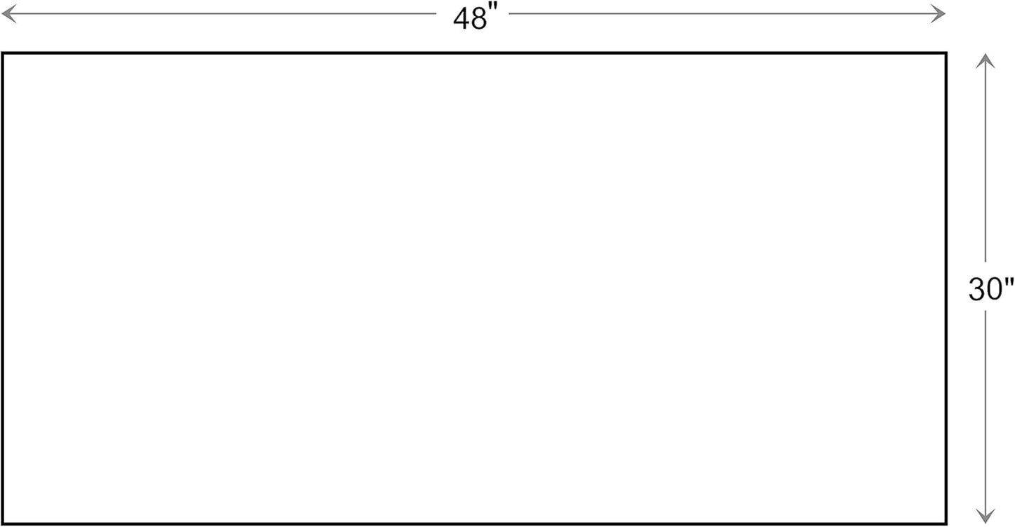 Calloway Mills 152963048I Black Border 30" x 48" Monogram Doormat Letter (I)