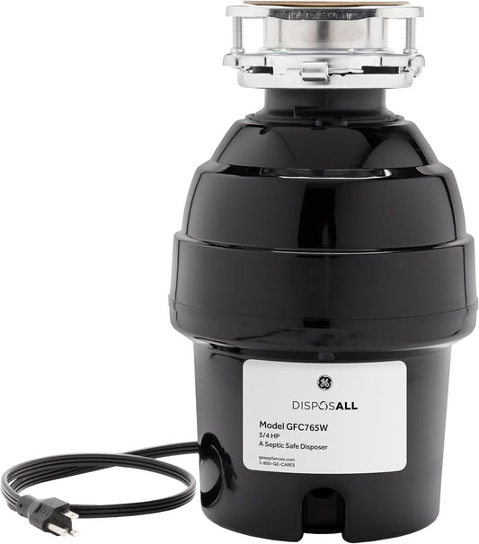 GE GFC765W Disposer, Black