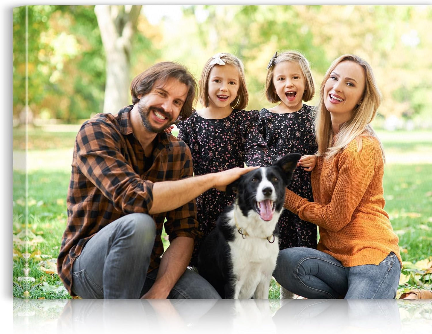 Custom Canvas Prints with Your Photos - Personalized Pictures Print, Customized Photo Gifts, Wall Art Poster Canvas Printing for Wedding, Family, Baby, Pets, Home Office Decor, Wrapped Frame 28x20