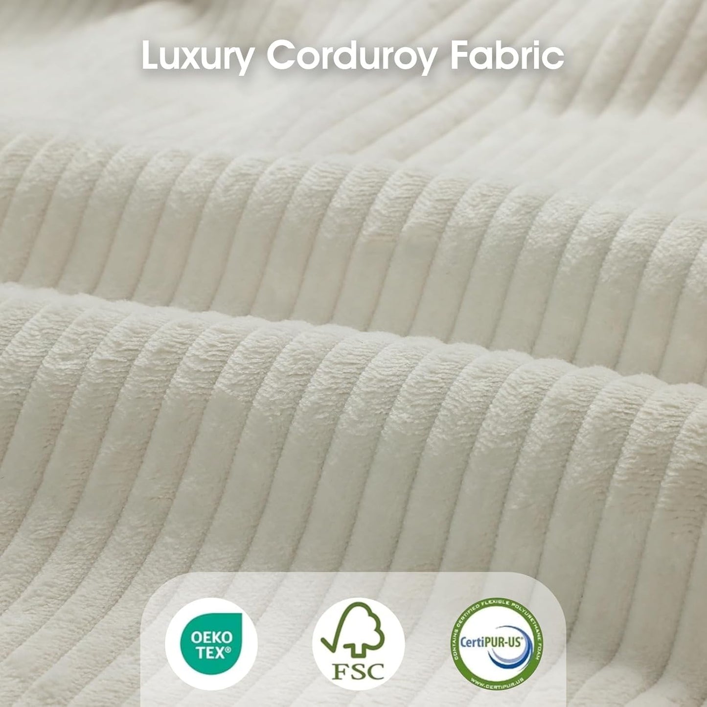 LLappuil Modular Sectional Sofa with Storage Seats, Corduroy Convertible Modular U Shaped Sectional Couch for Living Room, 9 Seat Oversized Sofa with 9 Back Cushion 9 Throw Pillow, Beige