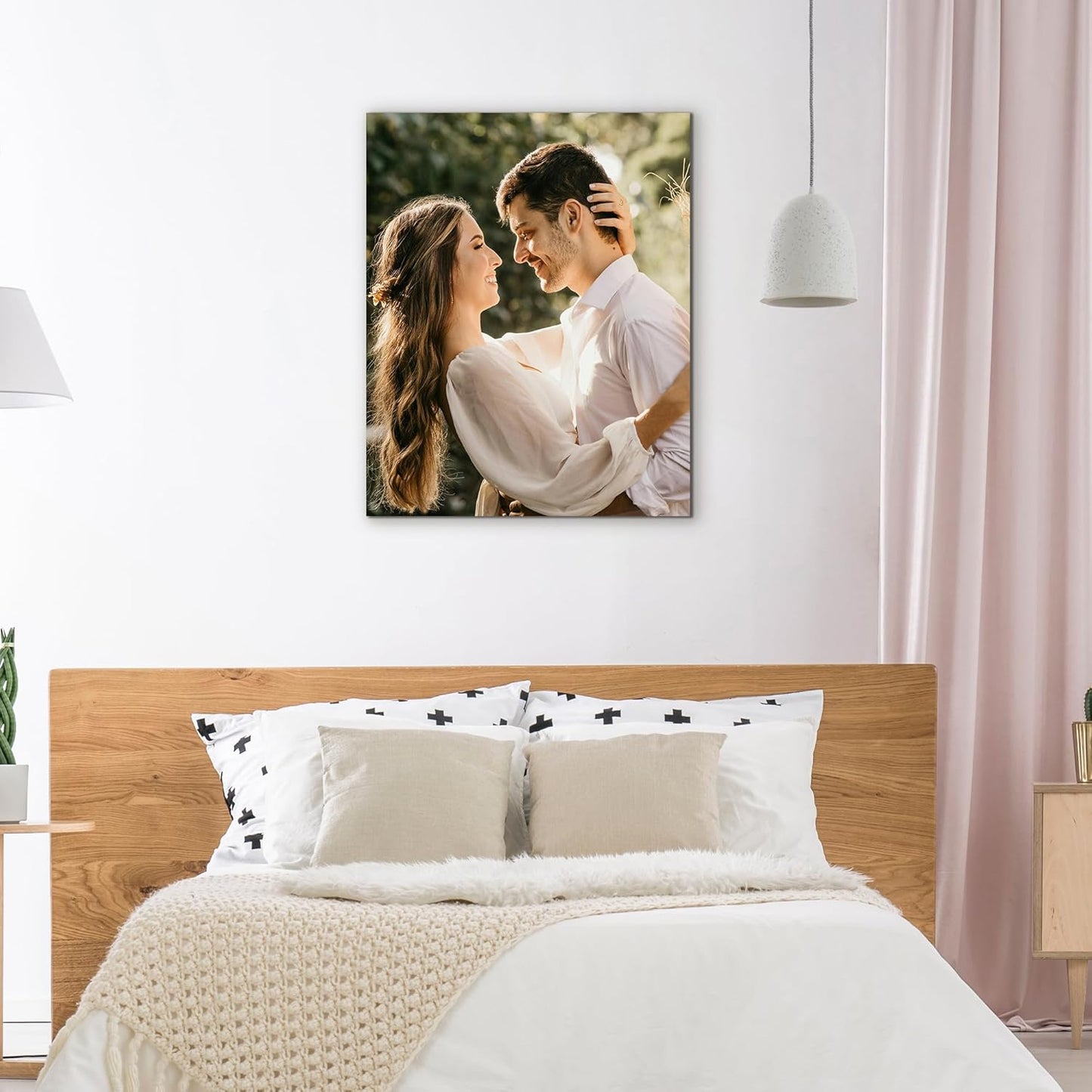 WayToLight Custom Canvas Prints with Your Photos Framed Personalized Picture Canvas Prints Wall Art Ideal for Home Decor Christmas Family Gifts (8" x 10")