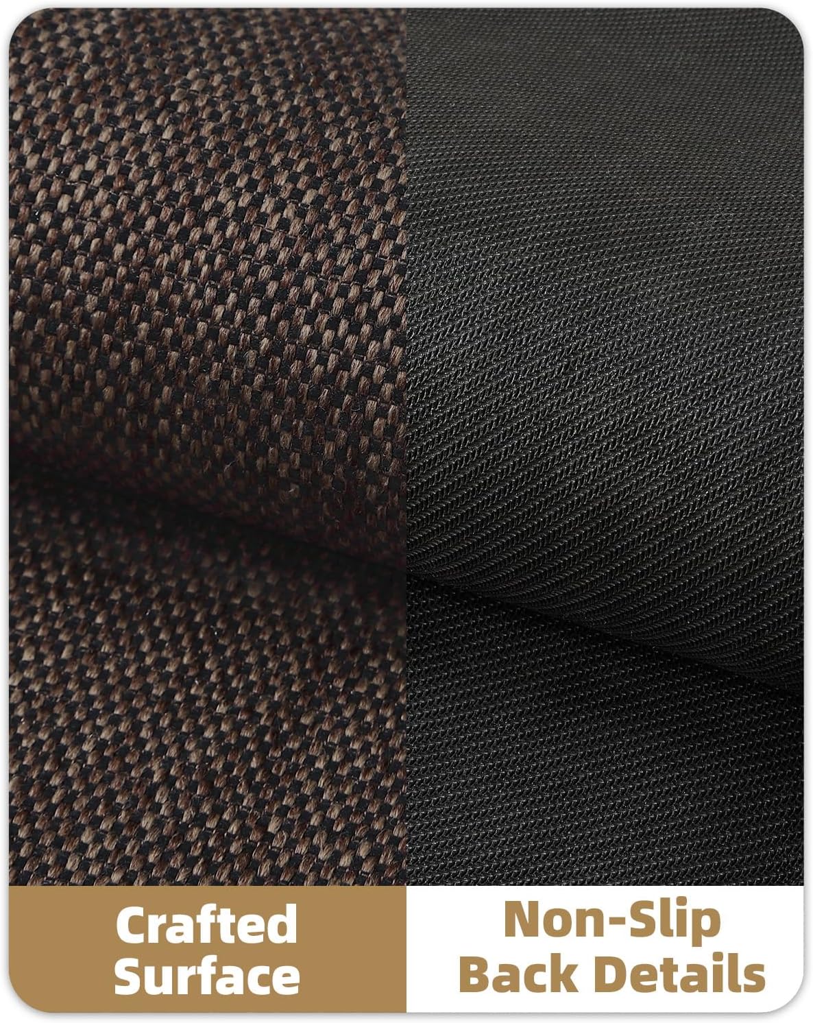 Color&Geometry Front Door Mat Indoor 21"x31", Rugs for Entryway Non Slip Washable Absorbent Low-Profile Inside, Entry Rug Door Mat Indoor Entrance, Brown (Fold)