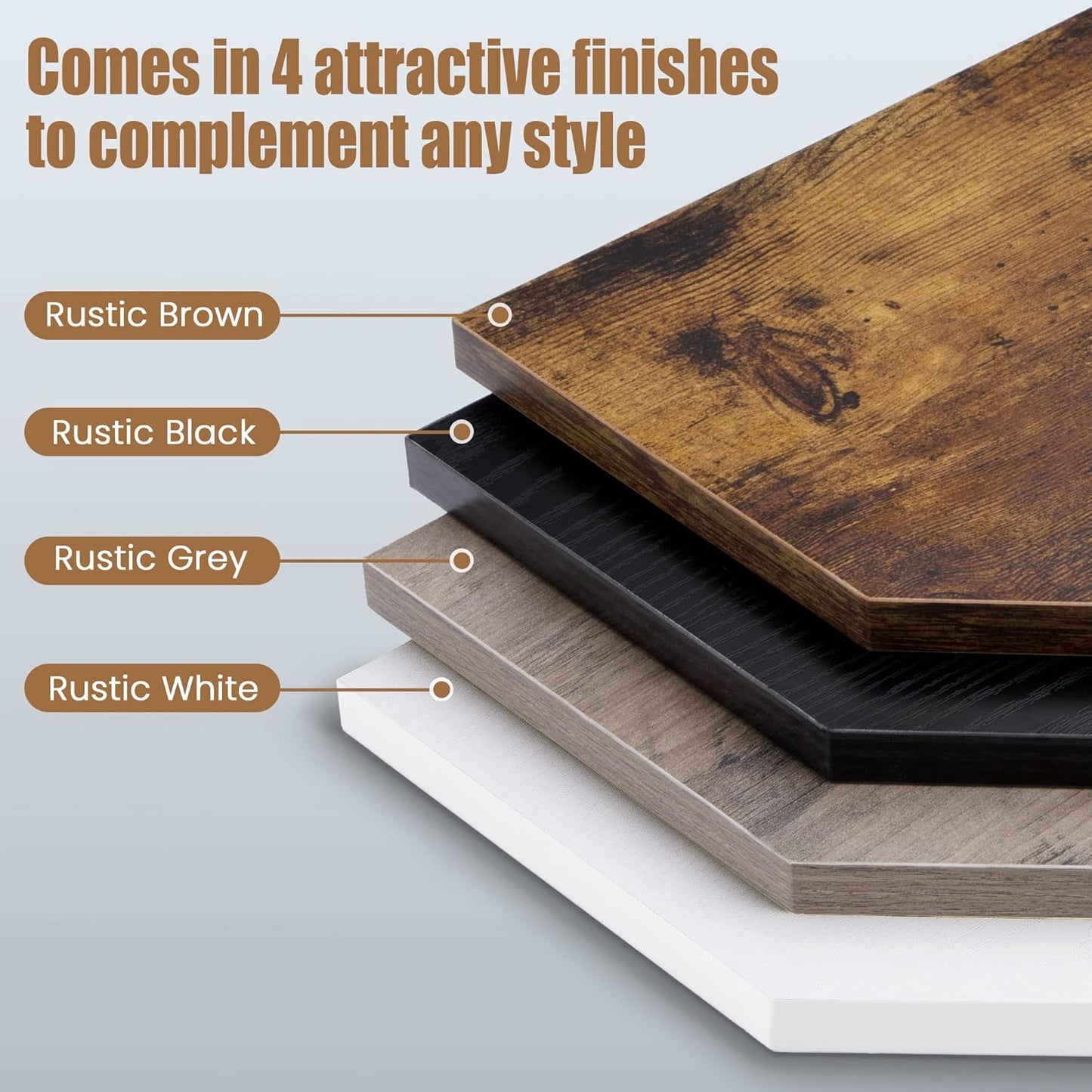 Corner Shelf Wall Mount, Floating Corner Shelves, Set of 4 Corner Wall Shelf Organizer, Rustic Wood Wall Storage Display Shelves for Living Room Bedroom Bathroom Kitchen, Rustic White