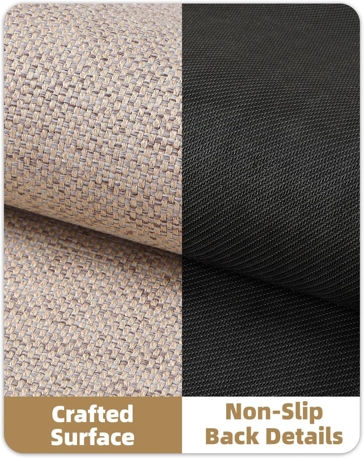 Color&Geometry Front Door Mat Indoor 17"x29", Ultra Non Slip Rubber Backed Dirt Trapper, Low Profile Thin washable, Easy Clean Entry Entryway Rug Door Mat Indoor Entrance, Khaki (Rolled-up NO Creases)