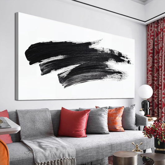 Abstract Wall Art Decor Black and White Wall Art Decorations Wall Pictures for Living Room Abstract Canvas Art Wall Decor Minimalist Wall Art Prints Artwork for Walls Bedroom Home Wall Art Decor 20" X 40"