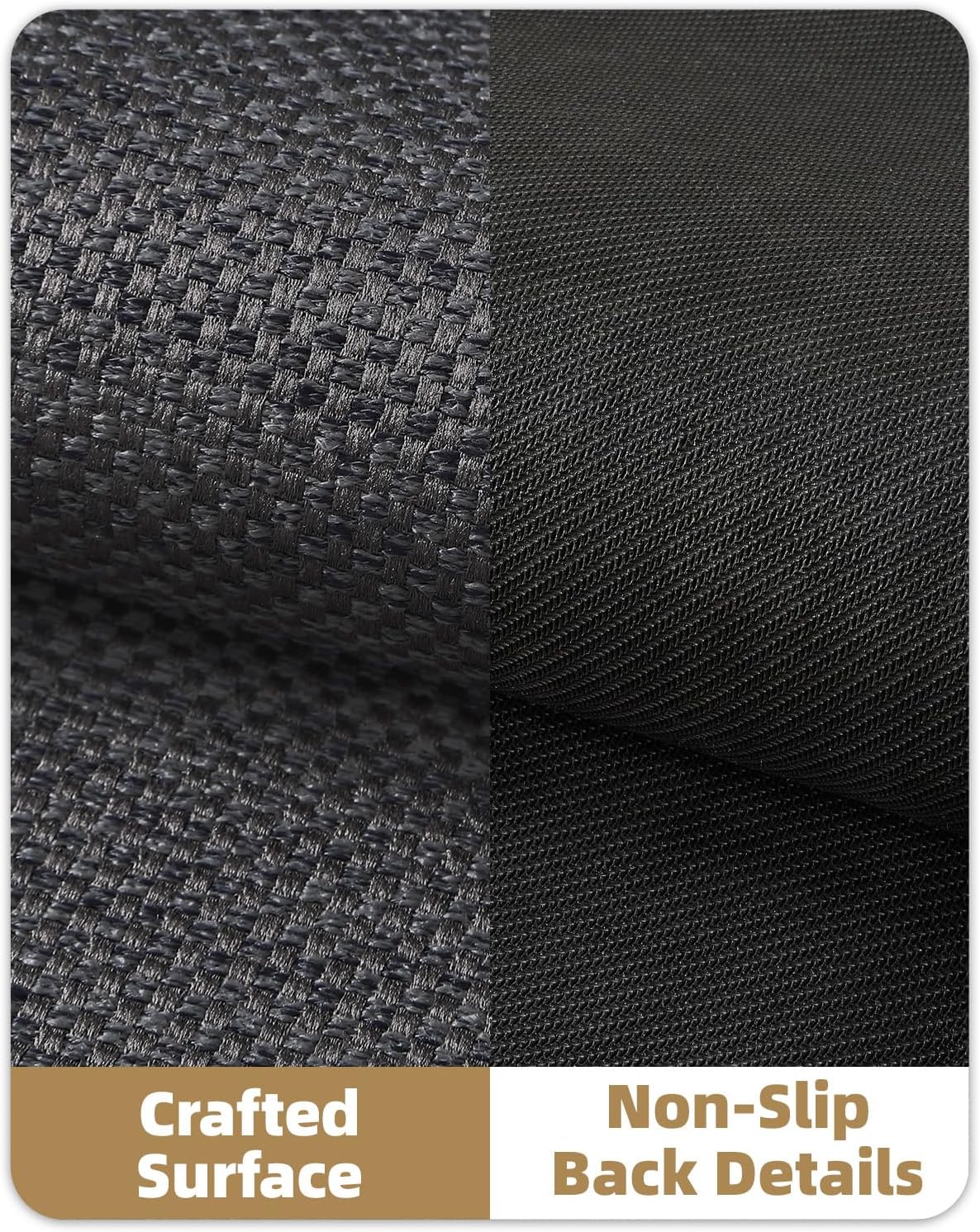 Color&Geometry Door Mat 3'x10' Runner Rug with Rubber Backing, Non Slip Washable Hallway Rug, Carpet Runners for Hallway Living Room Bedroom, Grey (Rolled-up NO Creases)