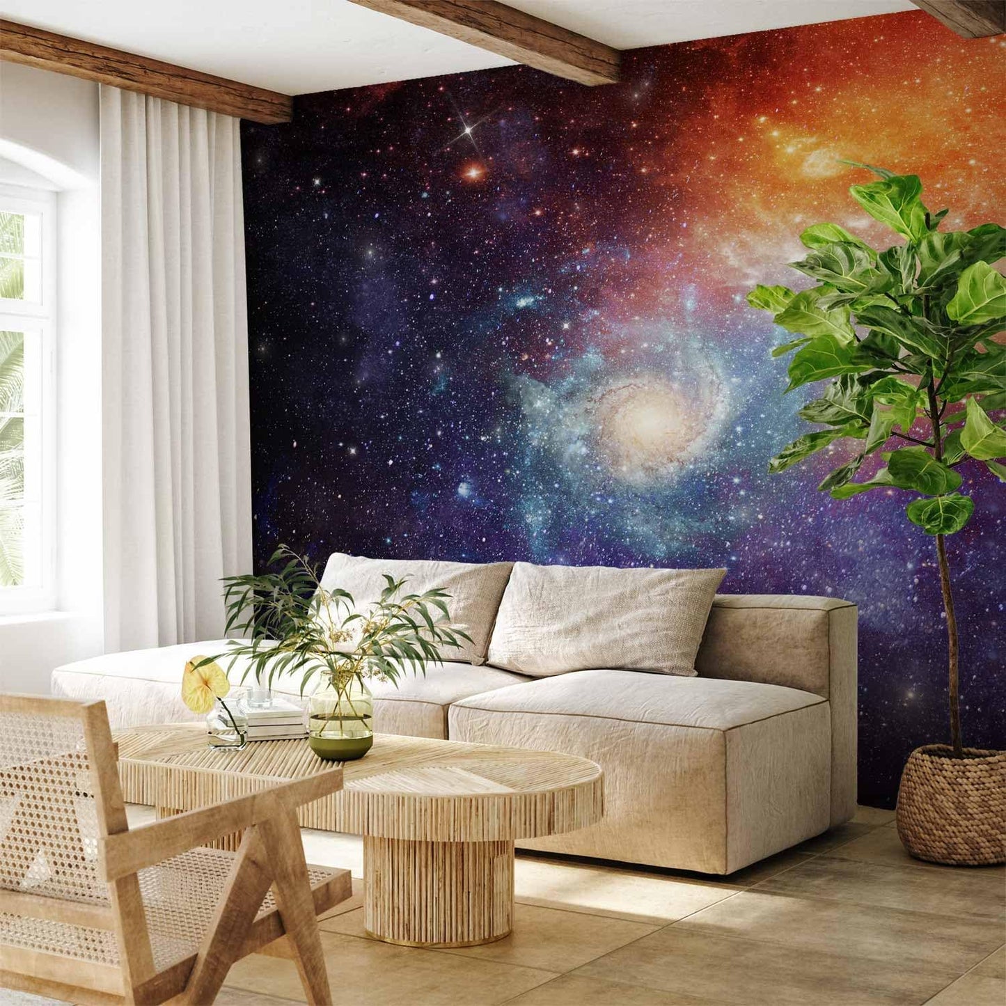 artgeist Premium Wall Mural Cosmos Galaxy 197x138 in - Non-Woven Wallpaper Fleece Wall Decor Photo Print Picture Image Design Home f-C-0101-a-a