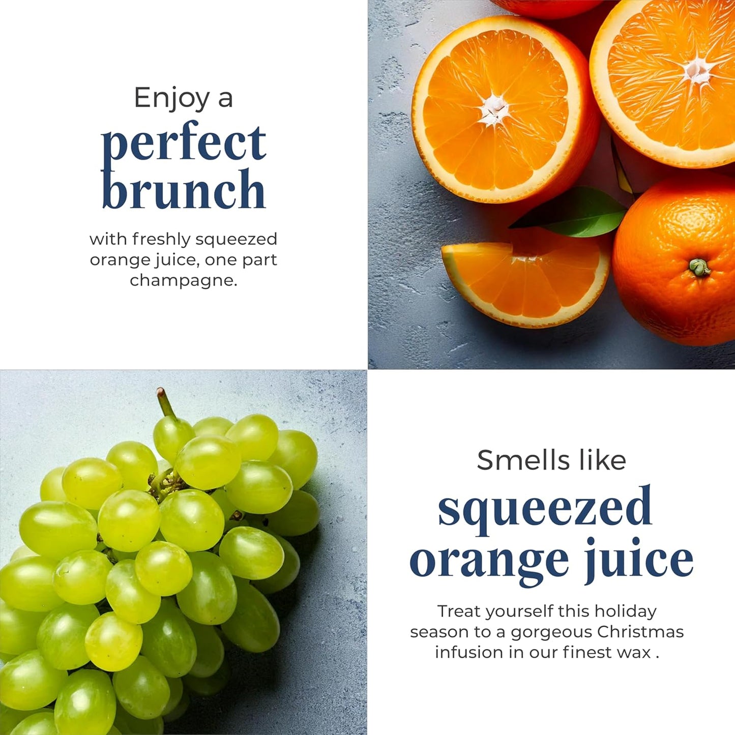 PartyLite 3-Wick Jar Candle, Highly Fragranced Clean Burning Glass Candle, 25-45 Hours Burn Time (Merry Mimosa)