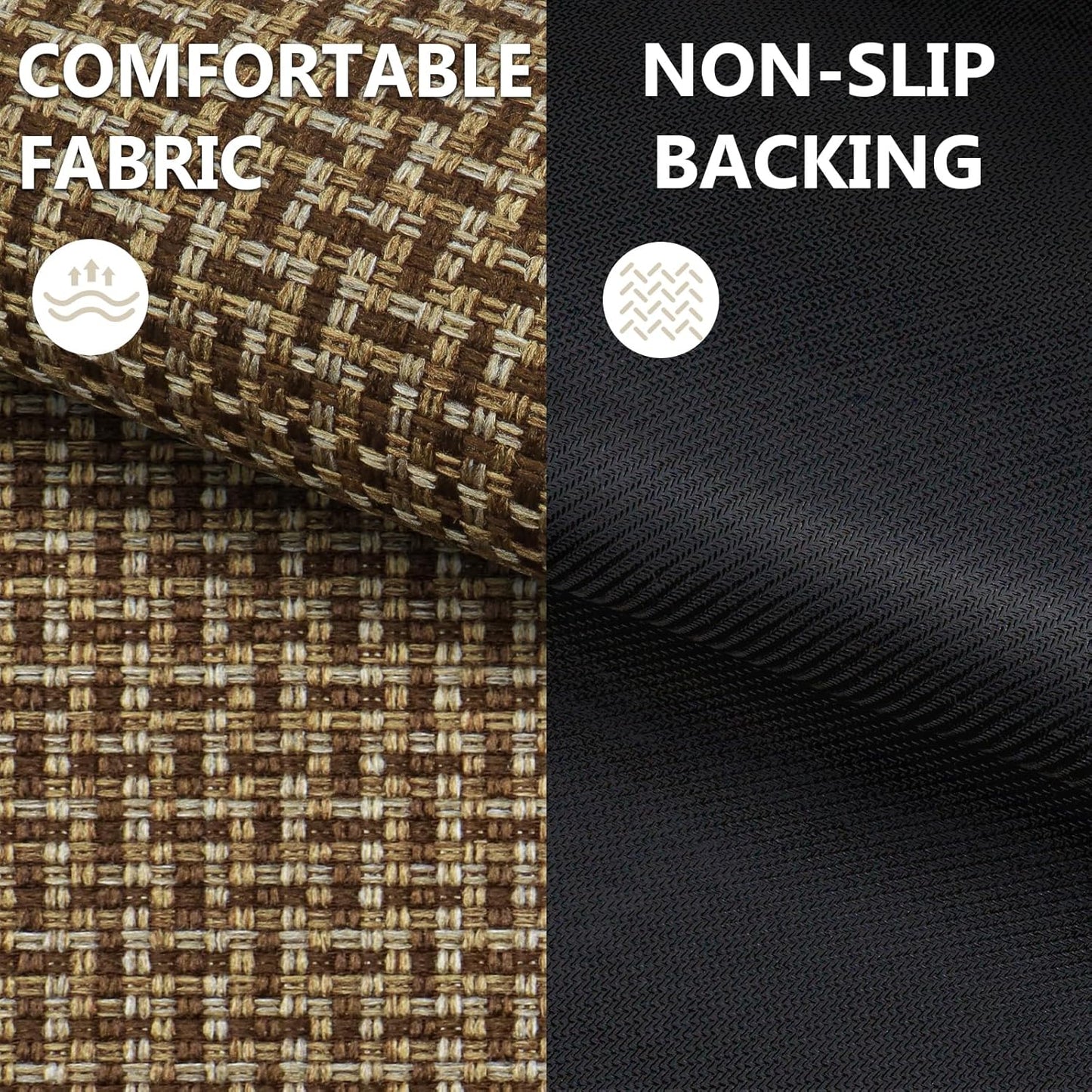 LEKEEPGO Door Mat Indoor Entrance 17"x29", Absorbent Indoor Door Mat, Non Slip Rubber Backing Inside Door Mats, Washable Floor Mat, Low-Profile Doormat for Front Door, Entryway, Entrance, Brown