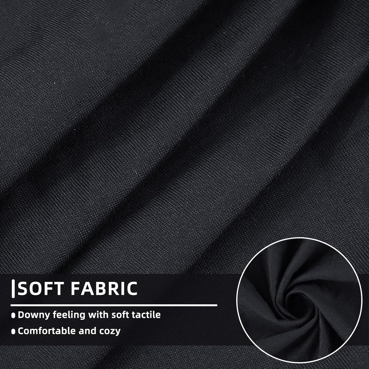 hyha Waterproof Couch Cushion Covers, Sectional Sofa Slipcovers Washable, L Shape Chaise Dog Couch Covers for Sectional Sofa, Universal Furniture Protector (1 Piece for Chaise, Black)