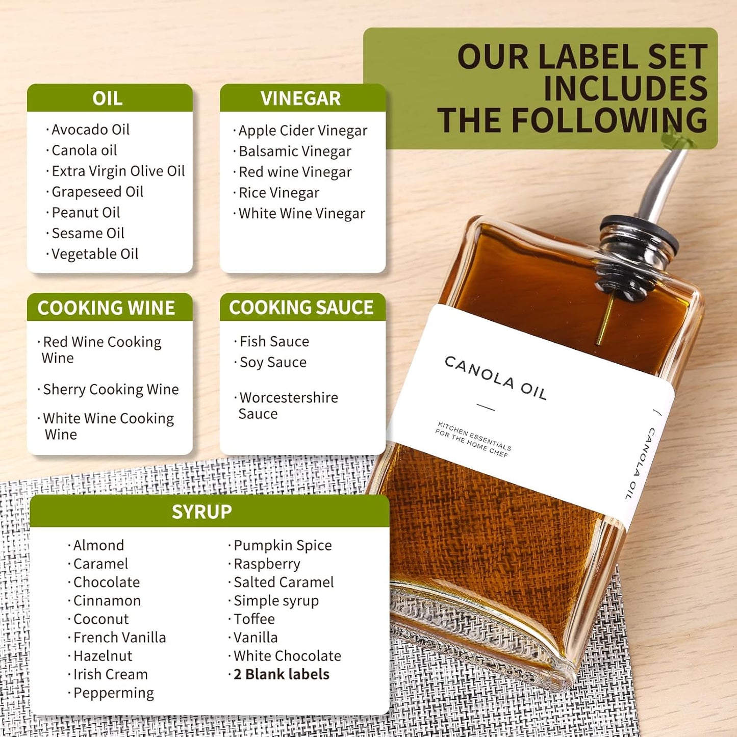 Olive Oil Dispenser Bottle for Kitchen, 3 Pack Glass Oil and Vinegar Dispenser Set, Elegant Book Design, Durable, Leak-Proof, Easy-Pour Spouts, Perfect for Kitchen, Dining Table (12oz)