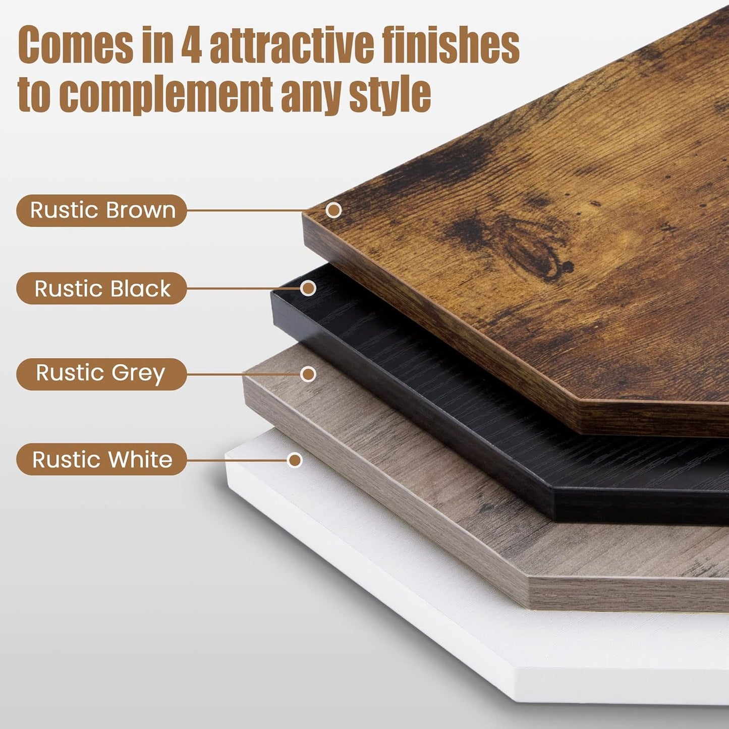 Corner Shelf Wall Mount, Floating Corner Shelves, Set of 4 Corner Wall Shelf Organizer, Rustic Wood Wall Storage Display Shelves for Living Room Bedroom Bathroom Kitchen, Classic Black