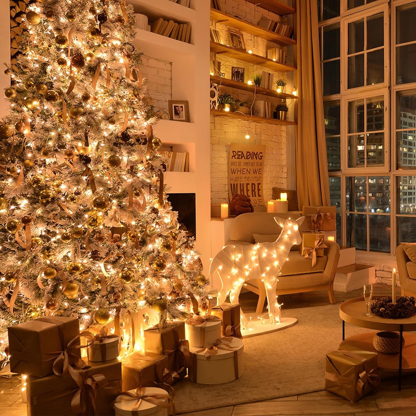 Upgraded 75.8 FT 200 LED Christmas String Lights Outdoor/Indoor, Timer & Memory Function & 8 Modes, Extendable Green Wire Waterproof Fairy String Lights for Xmas Tree Holiday Party Garden (Warm White)