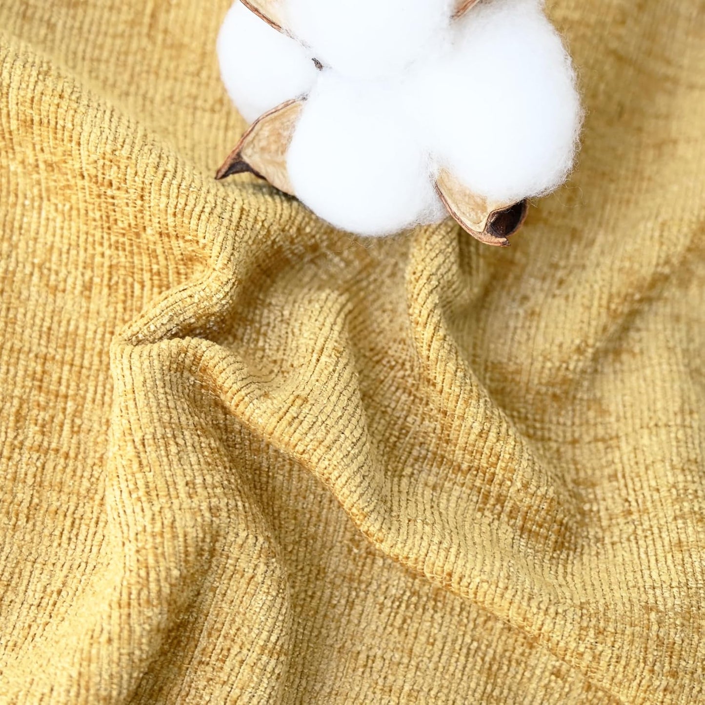 CaliTime Throw Pillow Covers Decorative 20 X 26 Inches Pack of 2 Cozy Chenille Standard Pillow Shams Cases for Couch Sofa Bed Living Room Home Gold