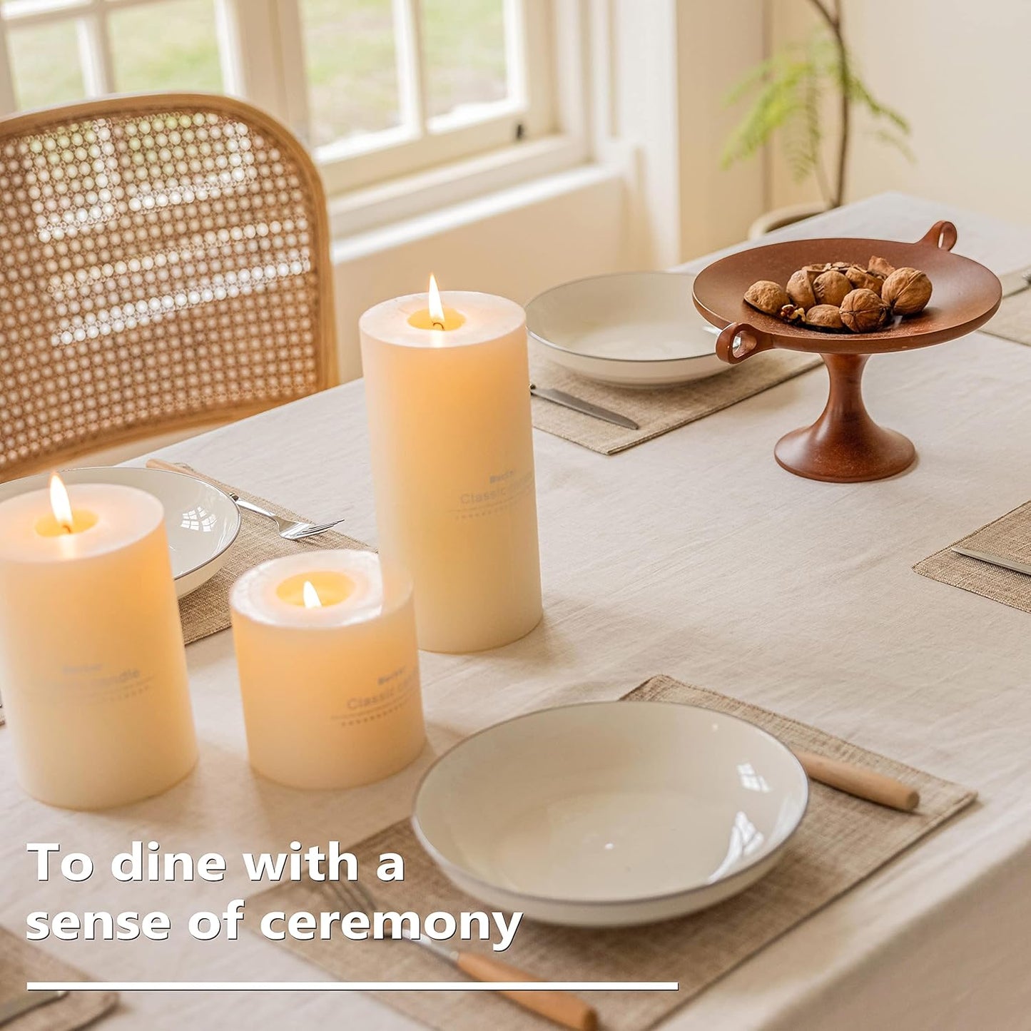 Home Brilliant Linen Place Mats Set of 8 Heat Resistant Dining Table Place Mats Cloth Placemats Kitchen Table Mats Placemat, Burlap