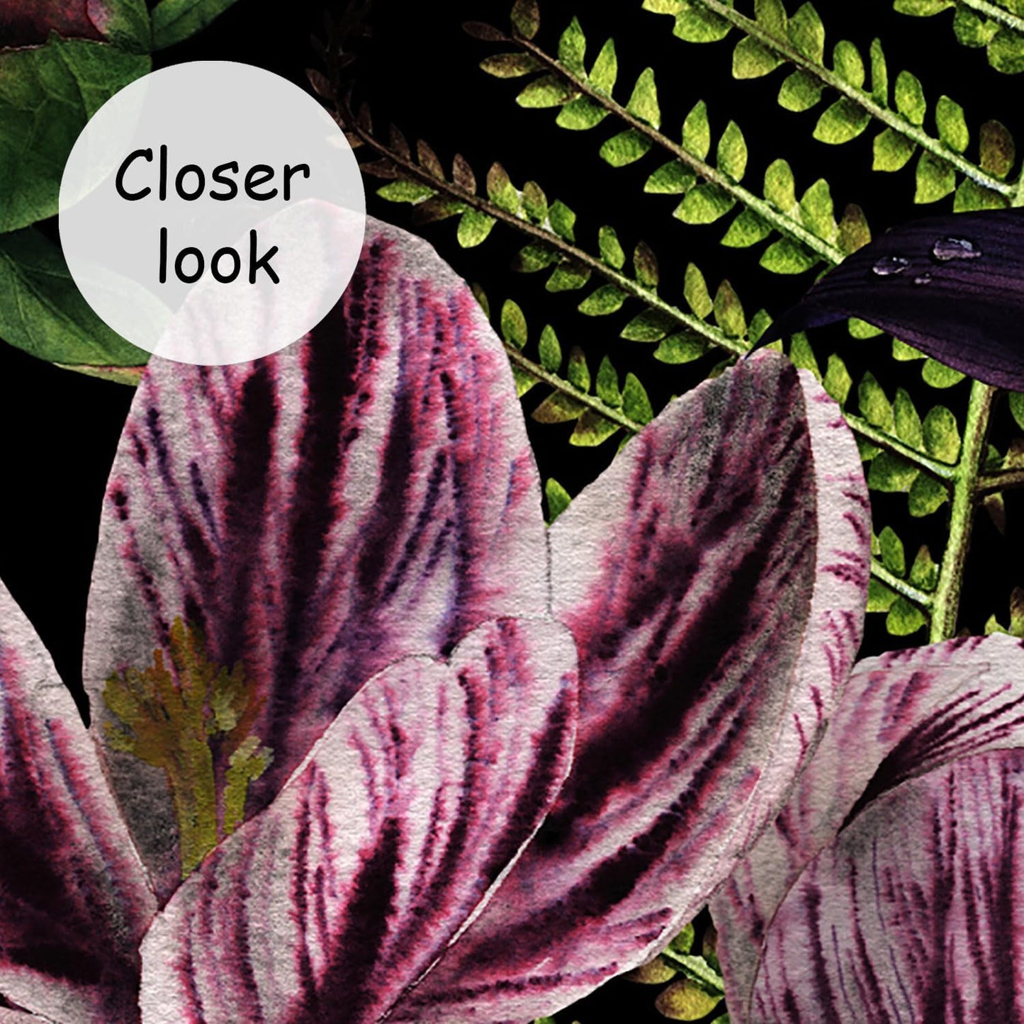 AFZEVEB-Purple Peony Wallpaper Watercolor Floral Wall Mural for Bedroom 136"x96"(Not Peel and Stick)