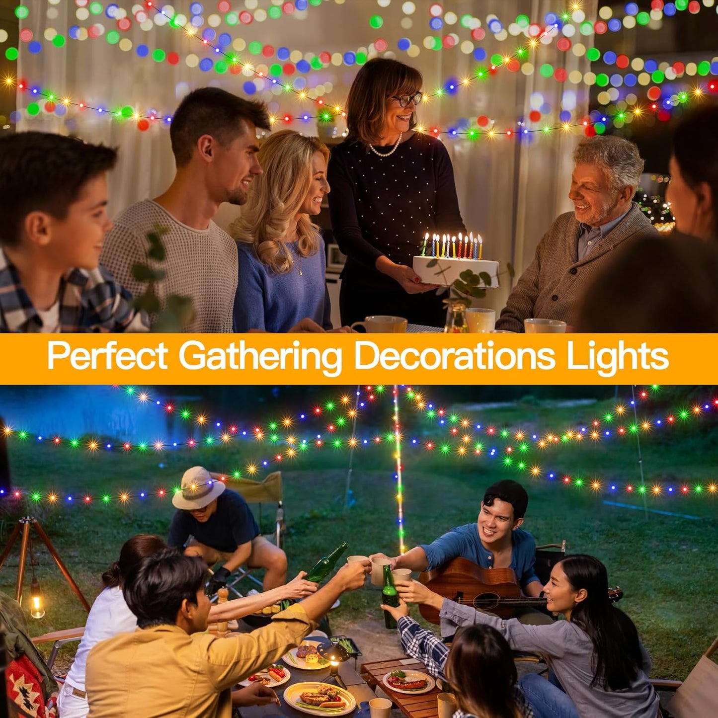 Ollny Christmas Lights 1000 LED 330 FT, IP67 Waterproof Plug in Christmas Tree Lights with Remote, 8 Modes, 3 Timers, Dimmable, House Xmas Indoor Decorations Outdoor Christmas Lights (Multicolored)