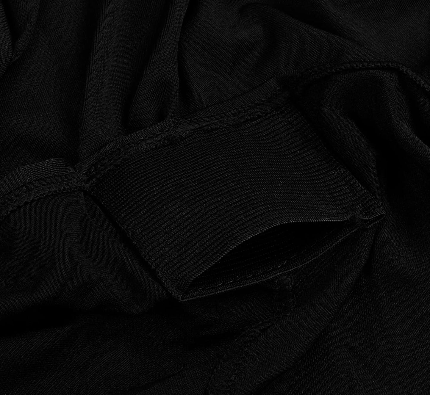 Utopia Kitchen 8FT Spandex Tablecloth [1 Pack, Black] 200 GSM Stretch, Fitted, Washable and Wrinkle Resistant Table Cloth Rectangle Cover for Trade Shows, Wedding, Parties [96Lx30Wx30H Inch]