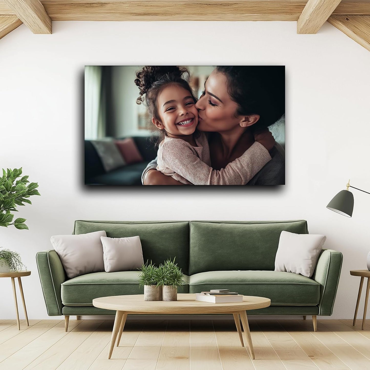 Personalized Custom Canvas Prints with Your Pictures Customize Poster Prints Personalized Canvas Pictures for Wall Bedroom Living Room Framed 36x24in