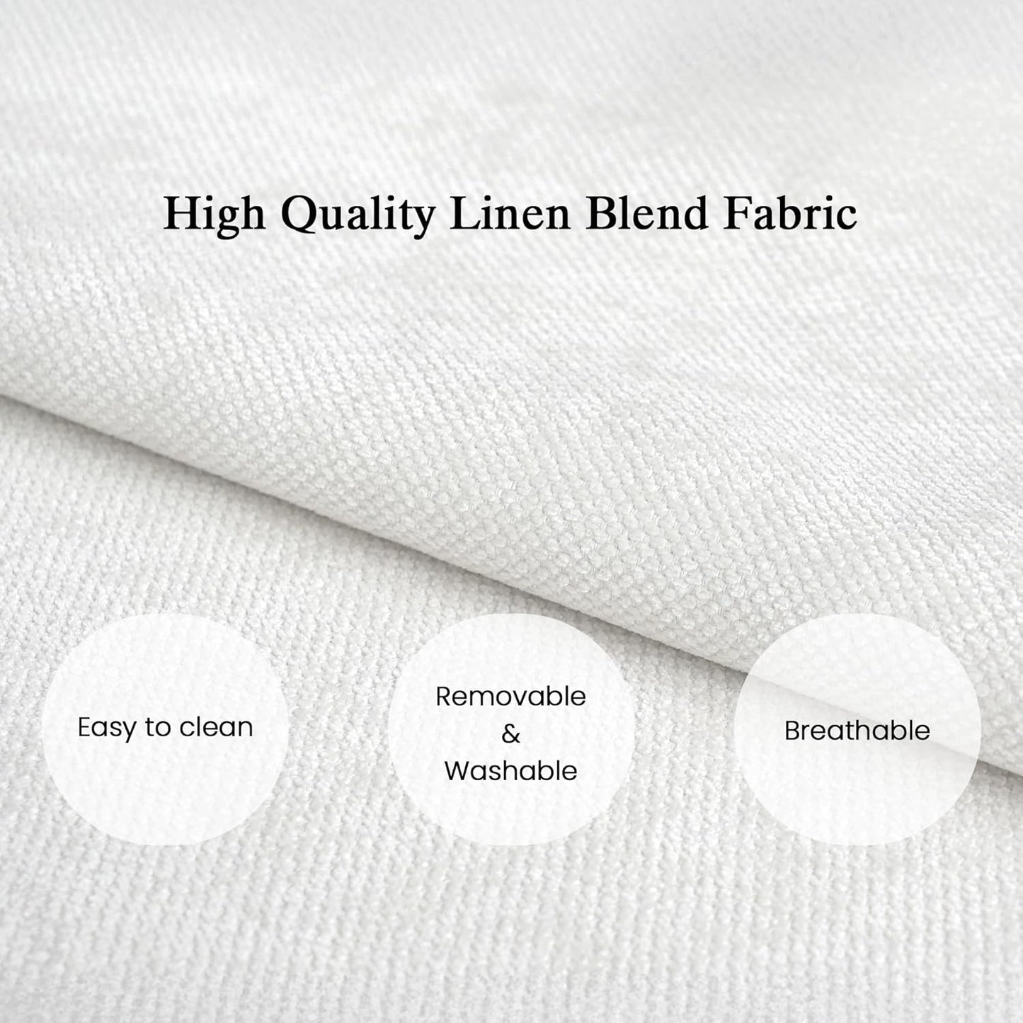 JACH L-Shaped Sectional Couches for Living Room, Cloud Sectional Couch with Deep Seat, Modular Sectional Sofa with Chaise, Covers Removeable & Washable, Sofas Furniture for Living Room, White