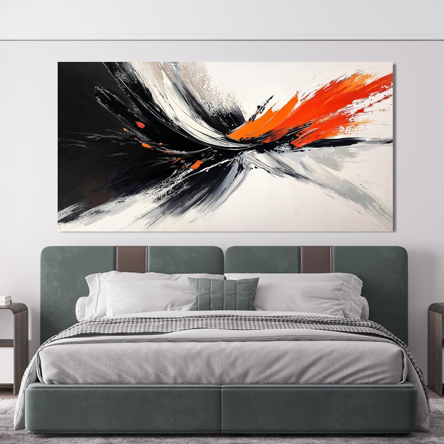 Large Canvas Wall Art Black and White Wall Art Prints Large Modern Wall Art Abstract Canvas Art Wall Decor Decorations Pictures for Living Room Artwork for Walls Bedroom Office Decor 29" X 58"