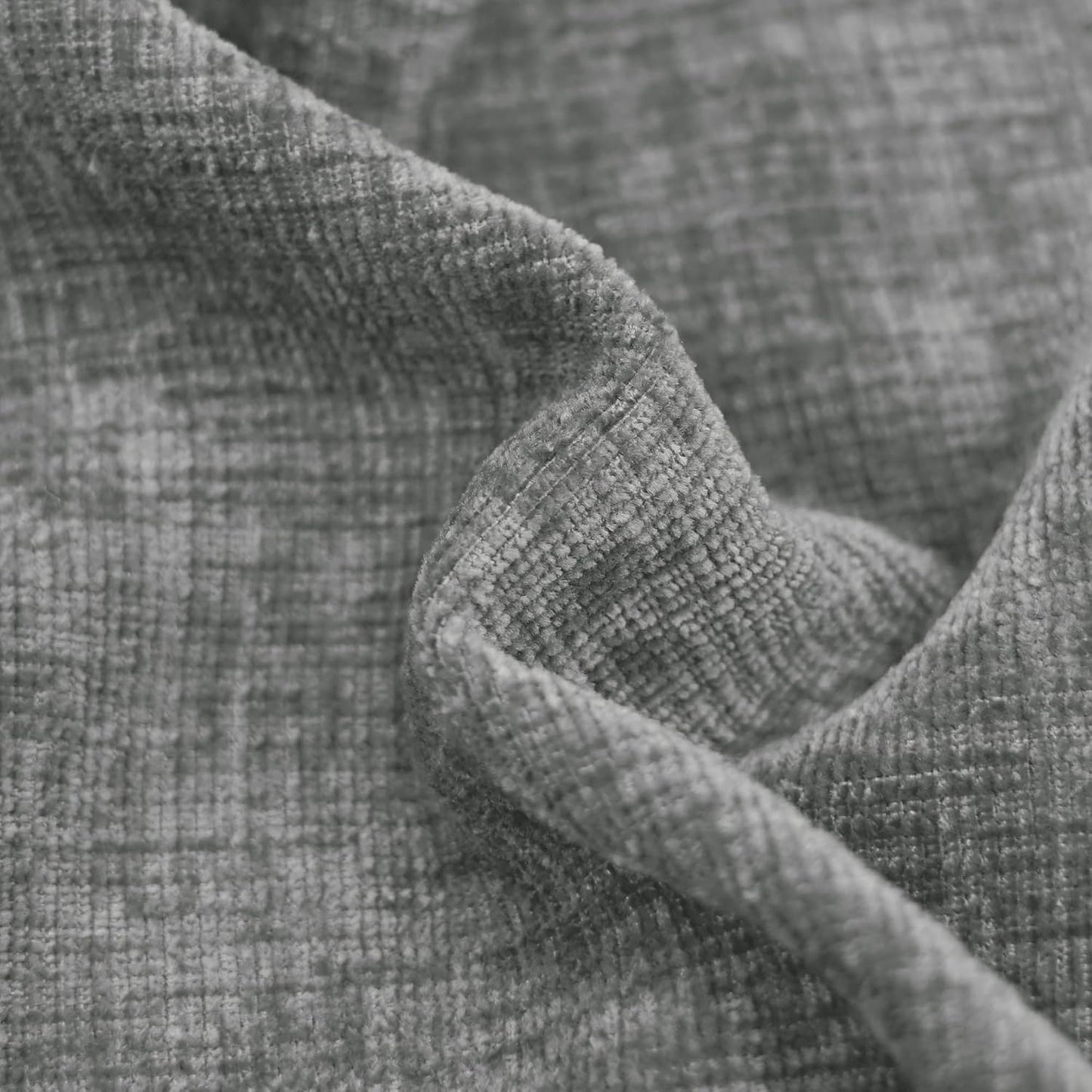 CaliTime Throw Pillow Covers Decorative 26 X 26 Inches Pack of 2 Cozy Chenille Cushion Cases for Couch Sofa Bed Living Room Home Medium Grey