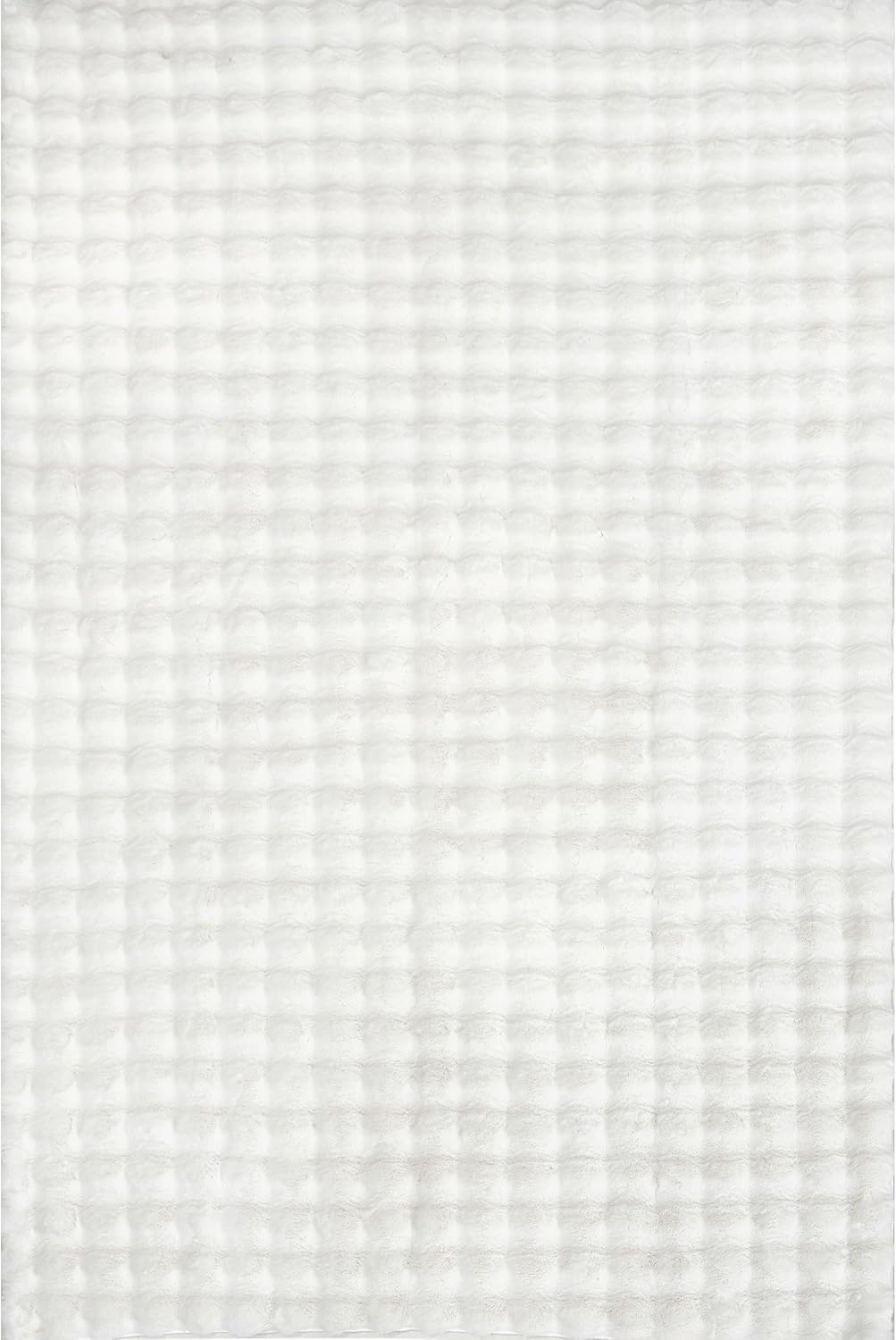nuLOOM Jeni Checkered 6 Square Machine Washable Area Rug for Living Room Bedroom Dining Room Kitchen, Off White