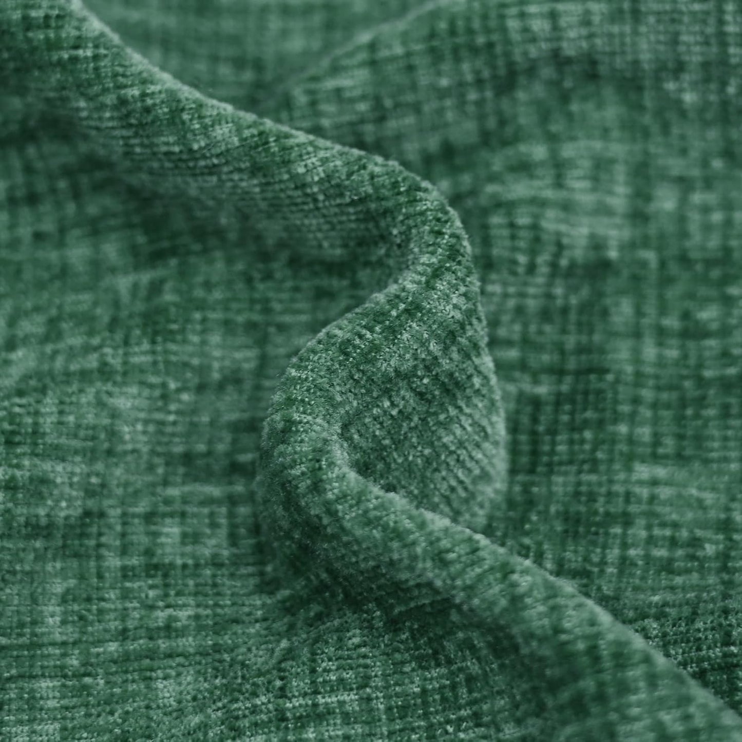 CaliTime Throw Pillow Covers Decorative 18 X 18 Inches Pack of 4 Cozy Chenille Cushion Cases for Couch Sofa Bed Living Room Home Dark Green