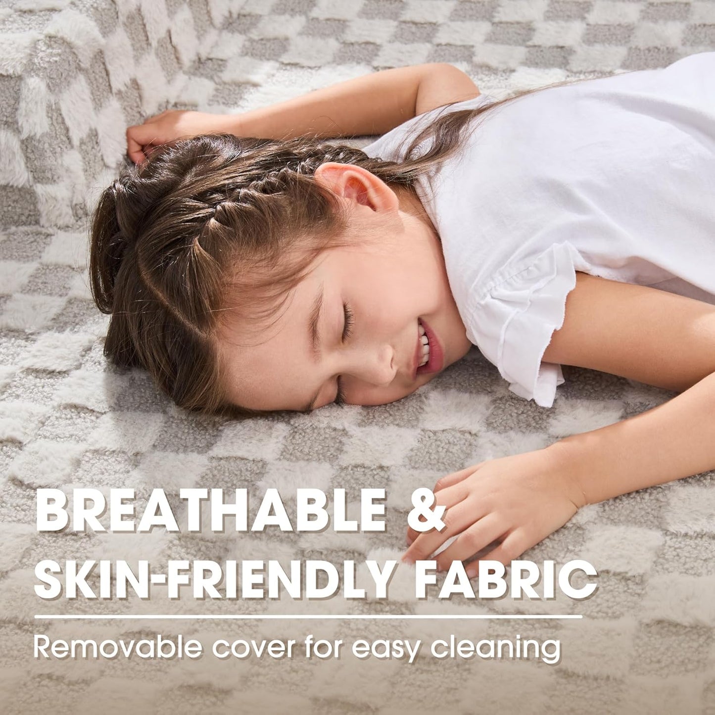 Hobestluk 96“ Modular Sectional Sofa Couches L-Shape Couch 3 Seat Modular Sofa Sectional Couches for Living Room, Cloud Couch with Oversized Chaise (Greygreen, Checked (Left Facing Chaise))