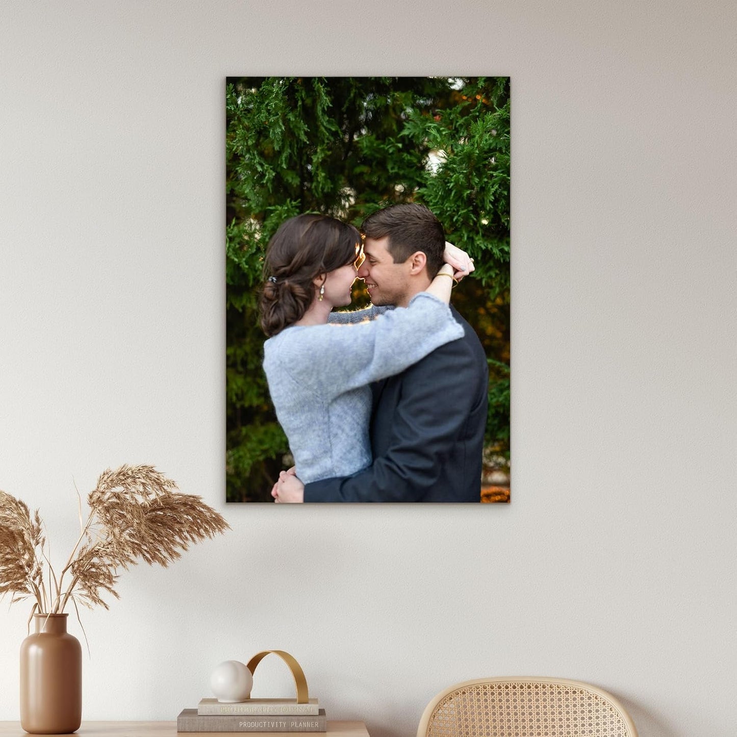 Tapuayts Personalized Custom Canvas Poster: Upload Your Image/Photo for Custom Photo-to-Poster Printing, Quality Wall Art Print (16" X 24")