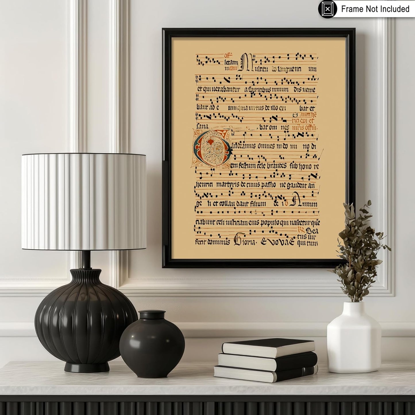 Poster Master Vintage Graduale Aboense Poster - Retro Gregorian Chant Manuscript Print - Hymnal Art - Gift for Men & Women - Great Wall Decor for Dorm, Living Room or Bedroom - 16x20 UNFRAMED Wall Art