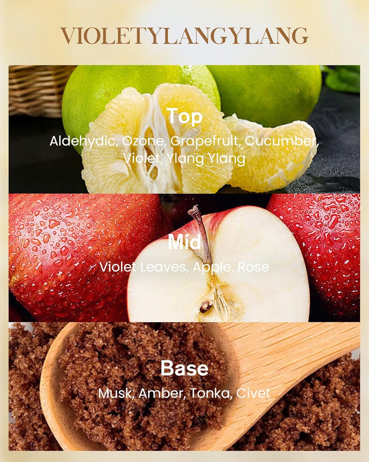 M&SENSE Violet YlangYlang Scented Candle, Soy Natural Wax Candles, 14.1oz 60H Burn Time Slow Burning, Aromatherapy Sleep Calm Home Fragrance for Women Men