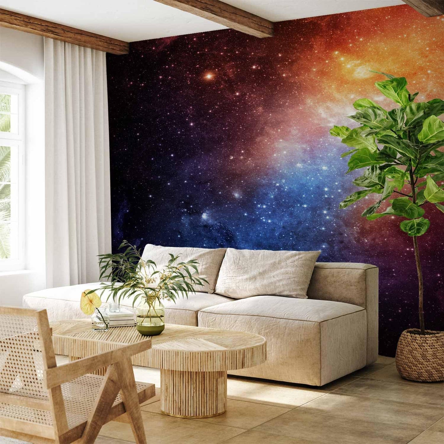 artgeist Wall Mural Cosmos Galaxy 98x69 in - XXL Non-Woven Wallpaper Fleece Wall Decor Photo Print Picture Image Design Home f-B-0057-a-a