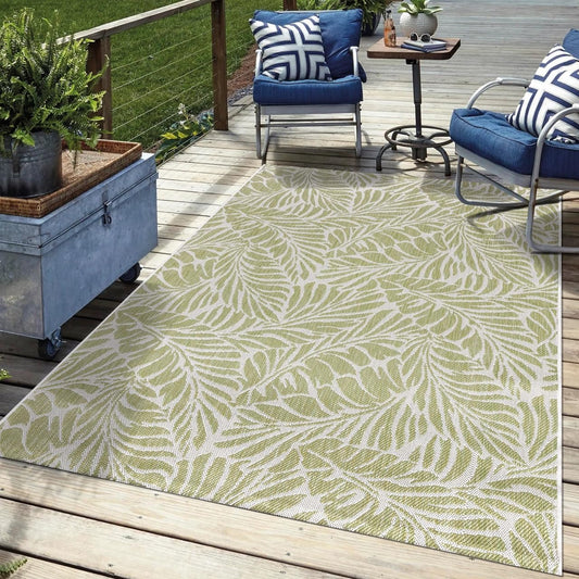 Keen Home Design Terrace Outdoor Area Rug - 12x15 Washable Indoor/Outdoor Rug for Patio, Kitchen, Balcony, Beach, Garden, Deck and Porch, Size: 12'x15'