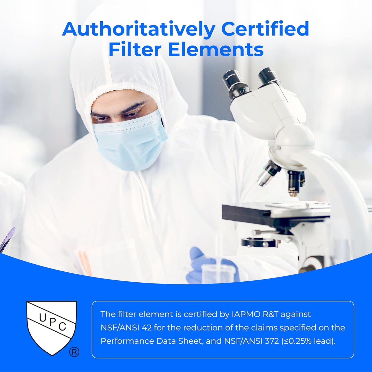 Waterdrop NSF/ANSI 42&372 Certified Water Filter, for Berkey® BB9-2® Black Filters, Berkey® Gravity Water Filter System and Waterdrop King Tank Series Travel, (Pack of 3)