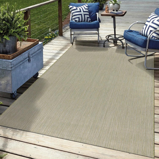 Keen Home Design Terrace Outdoor Area Rug - 5x8 Washable Indoor/Outdoor Rug for Patio, Kitchen, Balcony, Beach, Garden, Deck and Porch, Size: 5'3"x7'7"