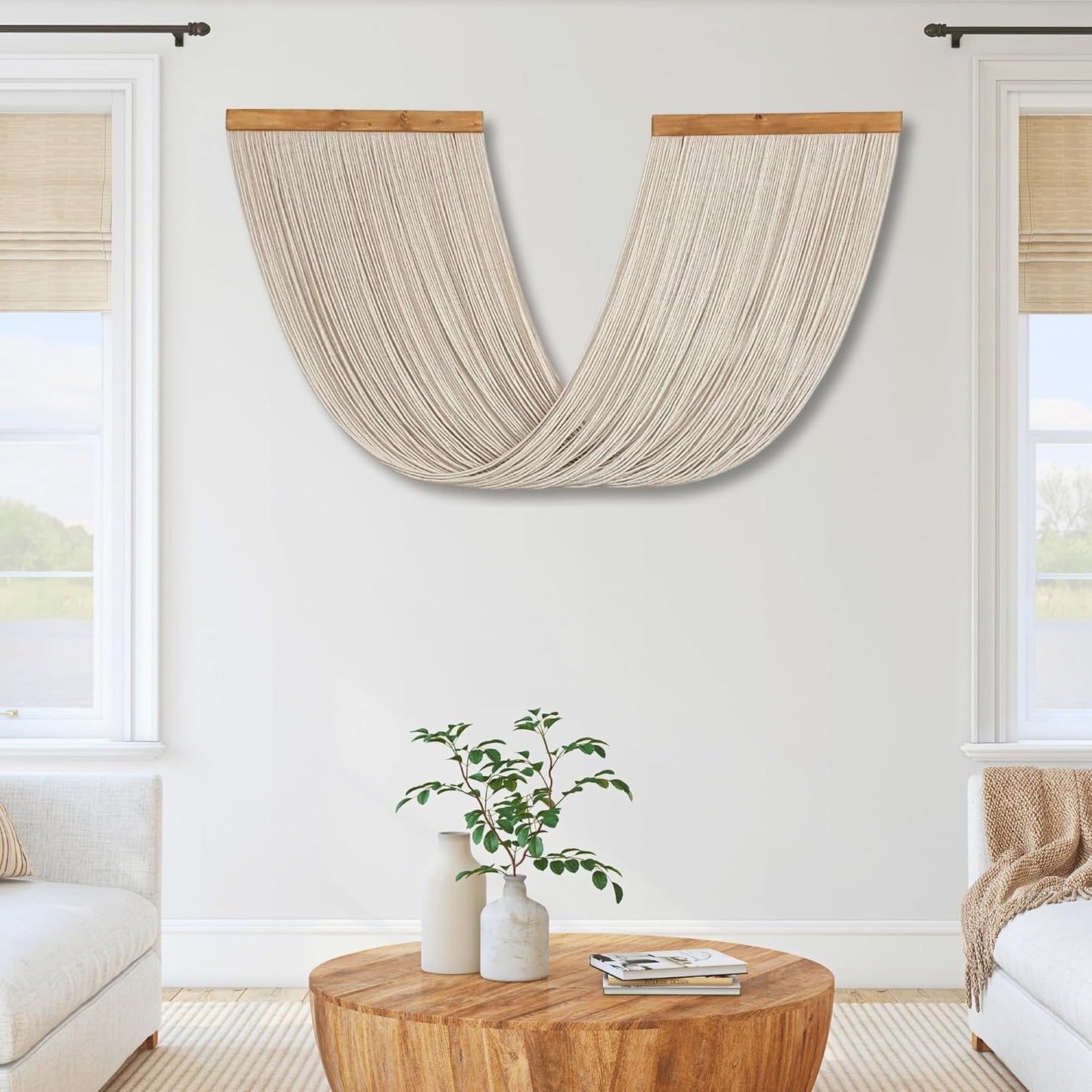 Knots & Beyond Macrame Wall Hanging Large, Boho Wall Tapestry, Bohemian Wall Decor, Fiber Wall Art