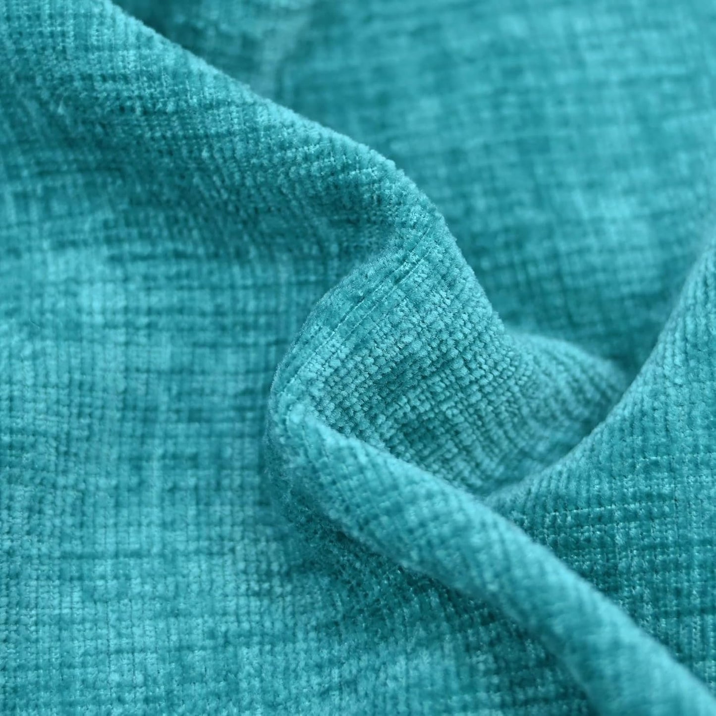 CaliTime Throw Pillow Covers Decorative 20 X 20 Inches Pack of 2 Cozy Chenille Cushion Cases for Couch Sofa Bed Living Room Home Lake Blue