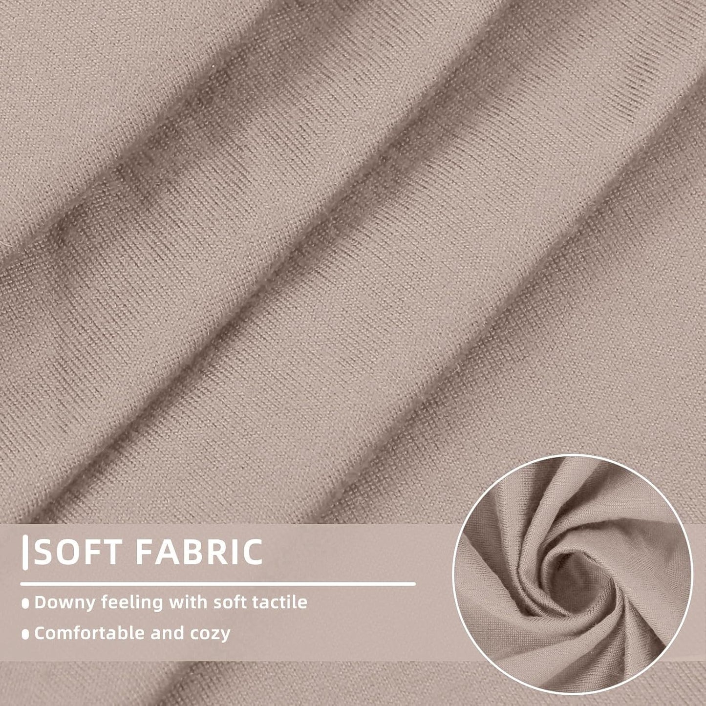 hyha Waterproof Couch Cushion Covers, Sectional Sofa Slipcovers Washable, L Shape Chaise Dog Couch Covers for Sectional Sofa, Universal Furniture Protector (1 Piece for Chaise XL, Taupe)