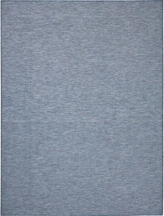 Nourison Positano Indoor-Outdoor Navy Blue 9' x 12' Area Rug, Easy Cleaning, Non Shedding, Bed Room, Living Room, Dining Room, Backyard, Deck, Patio (9x12)