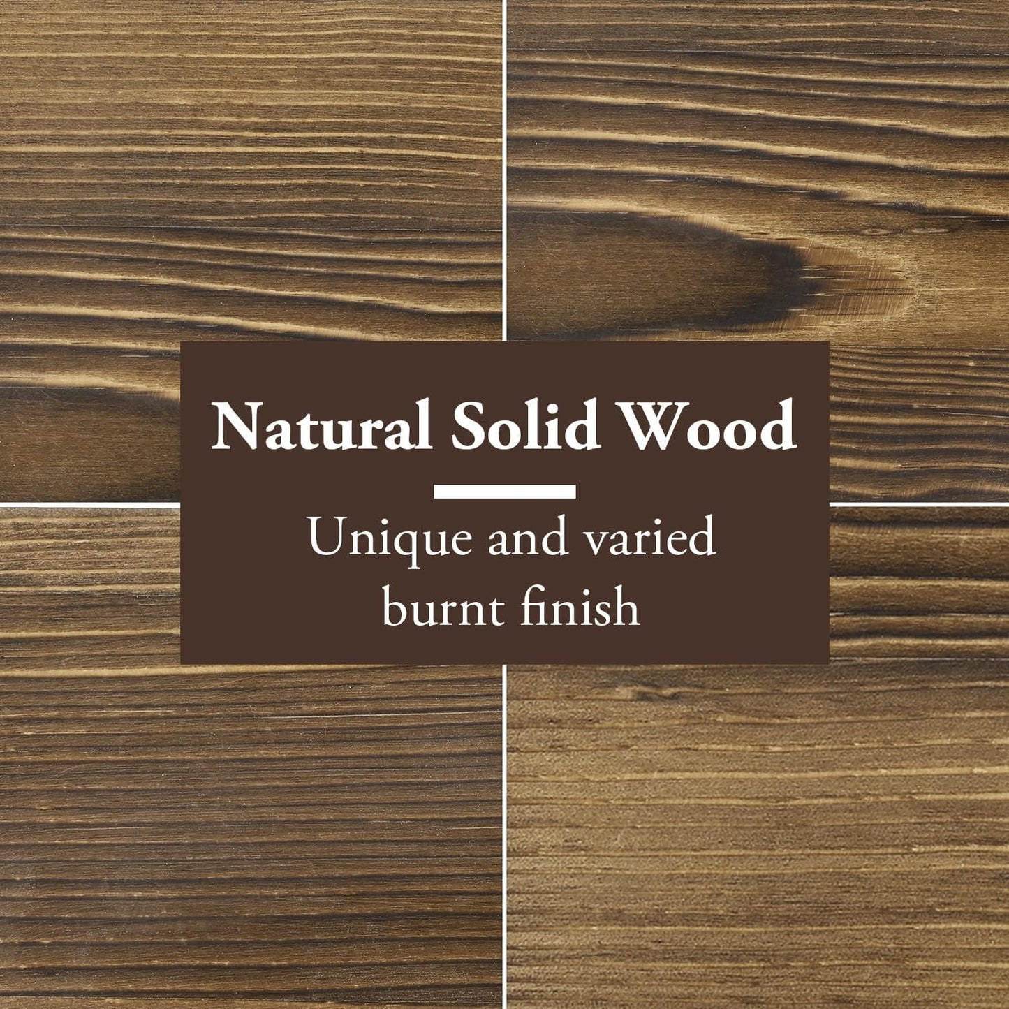 MyGift Set of 2 Wire Baskets for Pantry, Wall Mounted or Tabletop Black Metal Baskets for Organizing with Burnt Wood Base and Handles