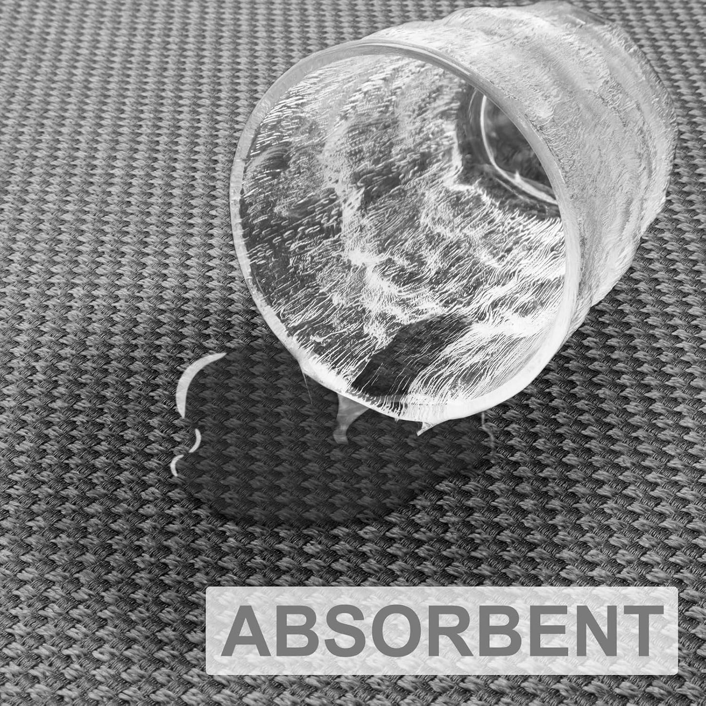 LEKEEPGO Door Mat 36"x59", Non Slip Door Mat Indoor Entrance, Rubber Backing Front Indoor Door mat Washable Absorbent Low-Profile Entryway Entry Resist Dirt Inside Door Mats, Light Grey