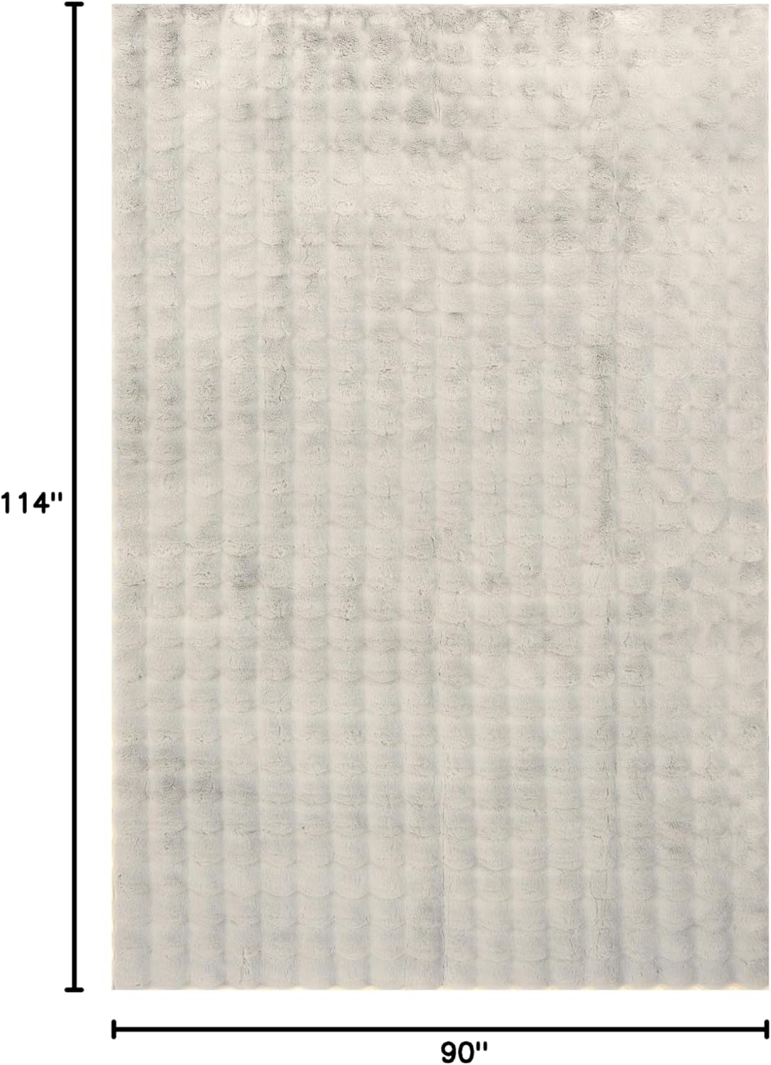 nuLOOM 7'6" x 9'6" Cozy Plush Area Rug, Machine Washable, Non-Slip, Soft Fluffy Shag Carpet for Living Room Bedroom Kids Room Nursery Home Decor, Jeni Grey