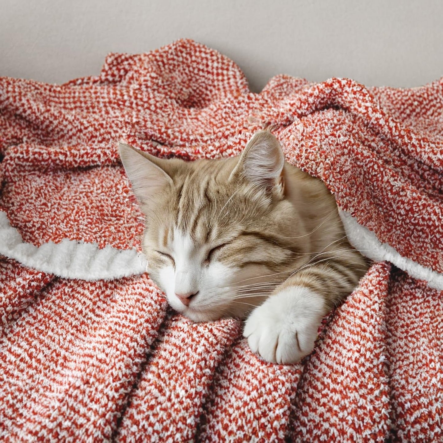 MIULEE Fall Rust Super Soft Throw Blanket for Bed, Twin Size Cozy Fluffy Warm Blankets Knit Blankets for Couch, Sofa, Chair, Living Room, Camping, Picnic, 60 x 80 inch