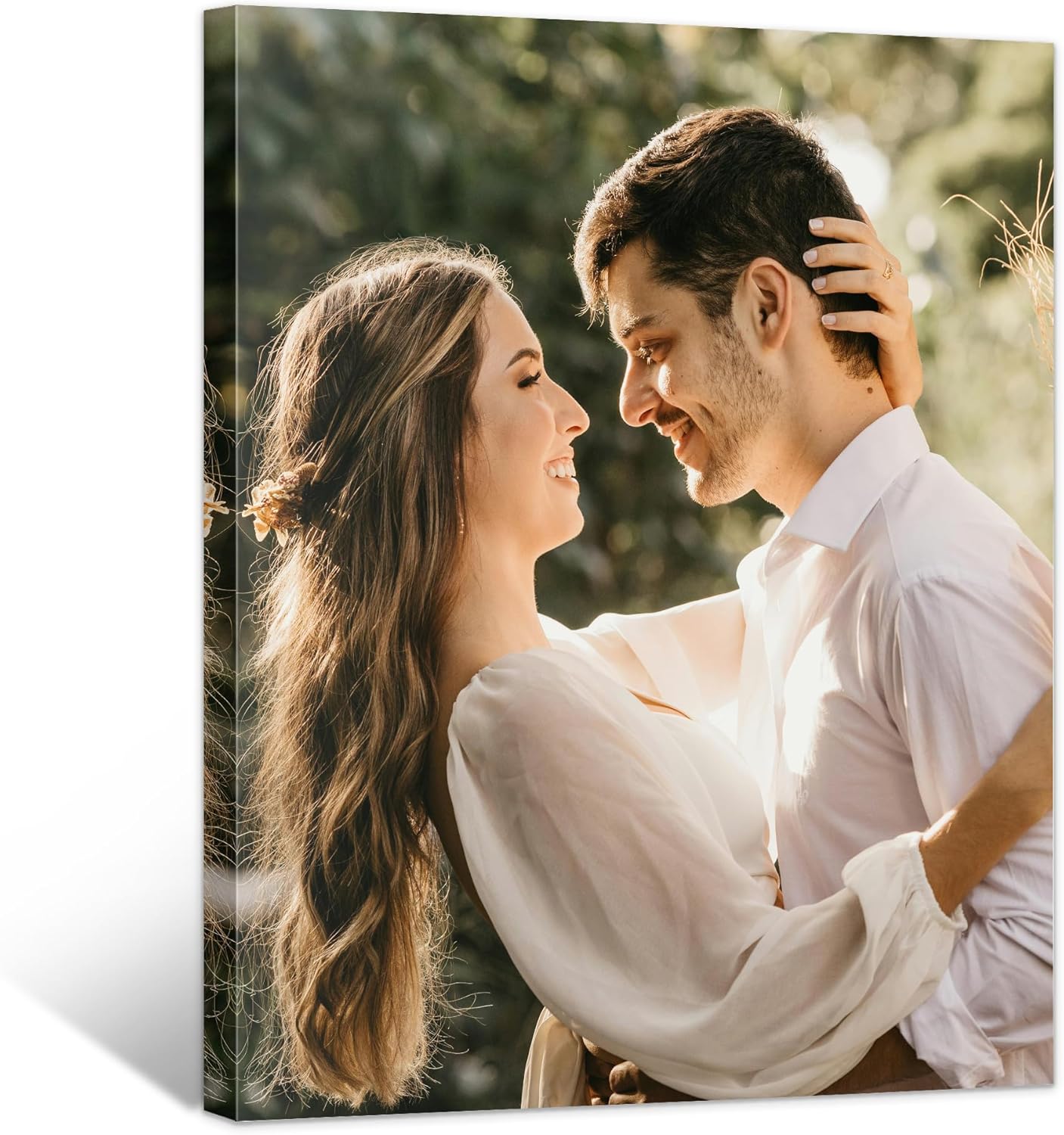 WayToLight Custom Canvas Prints with Your Photos Framed Personalized Picture Canvas Prints Wall Art Ideal for Home Decor Christmas Family Gifts (8" x 12")