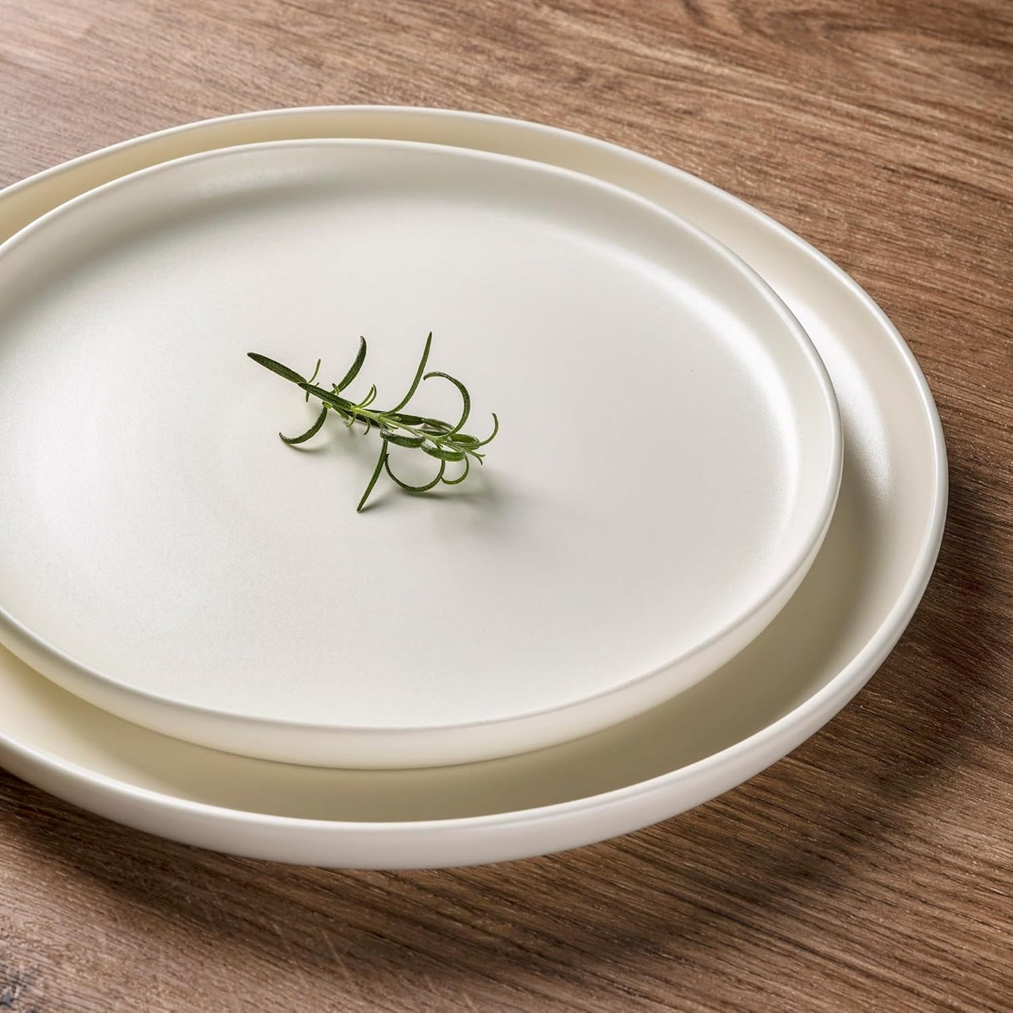 AmorArc Stoneware Dinnerware Sets, Wavy Rim Ceramic Plates and Bowls Sets, Highly Chip and Crack Resistant | Dishwasher & Microwave & Oven Safe Dishes set, Service for 8 (24pc)