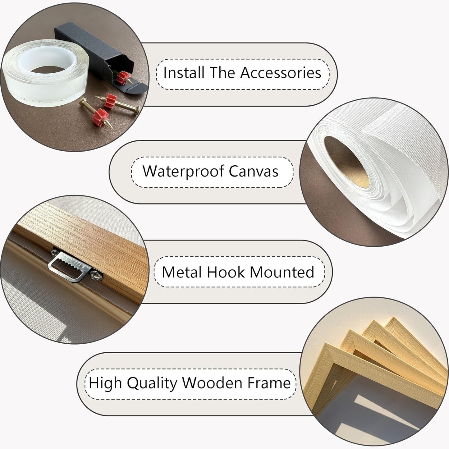 HGUAOA Coastal Canvas Wall Art - Large Landscape Wall Art for Living Room - Ocean and Beach Painting - Blue Artwork for Bedroom Decor - Above Bed Wall Pictures -Beach Theme Print Art