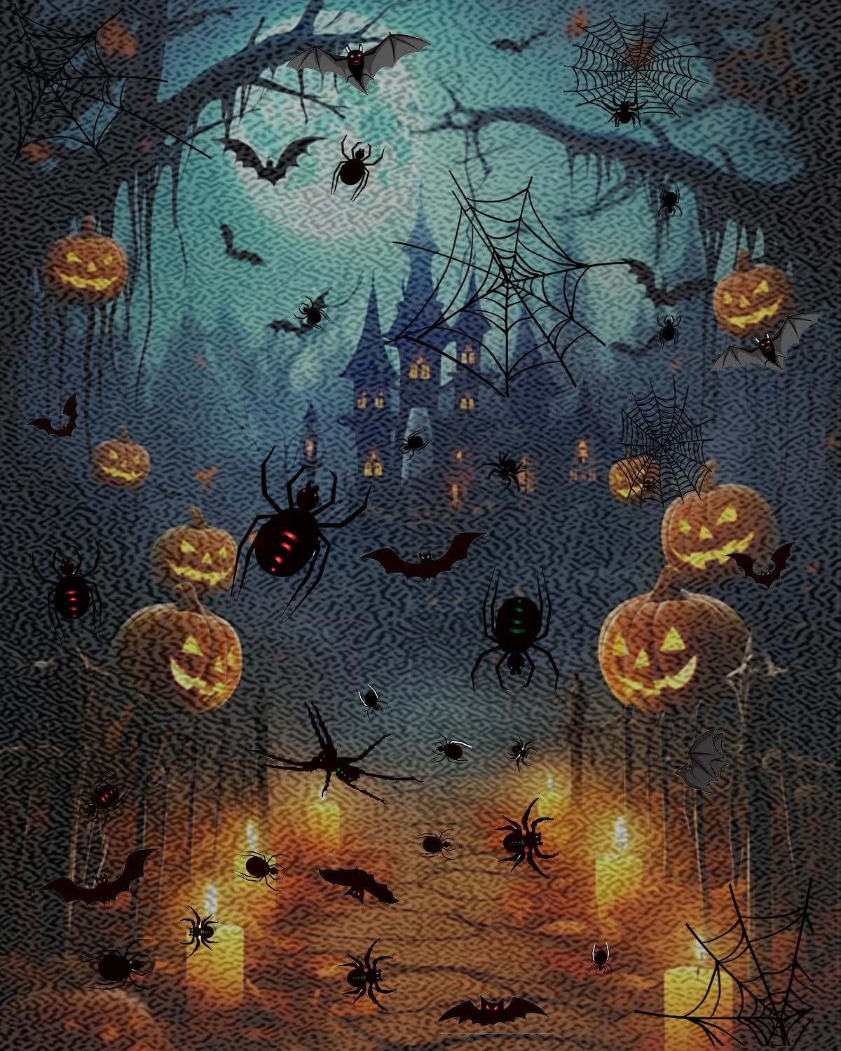 Bat Wall Decor, Spider Wall Decor Spider Net Decor Halloween Bats Decorations 3D Realistic PVC Bats Stickers for Outdoor DIY Home Decor Party Supplies 4pcs