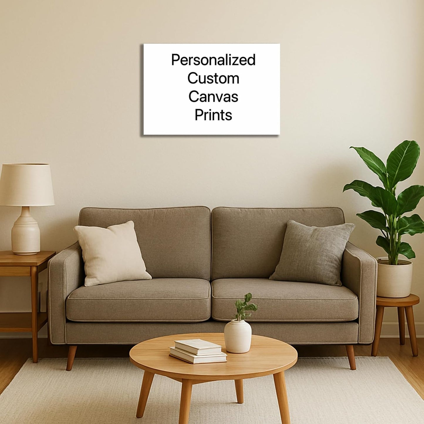 Personalized Custom Canvas Prints: 20L x 30W Photo On Canvas Transform Your Photos into Stunning Framed Wall Art Digitally Printed (20L x 30W, Framed)